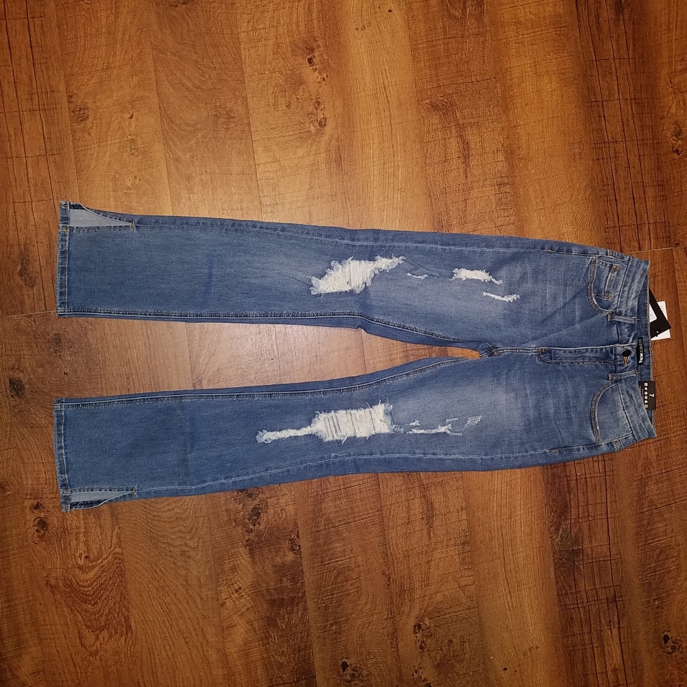 Medium blue wash jeans